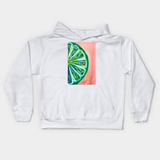 Lime Fruit Slice Kids Hoodie